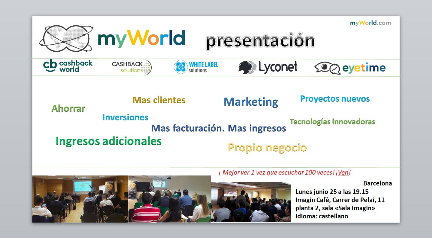Presentación de proyectos MyWorld 