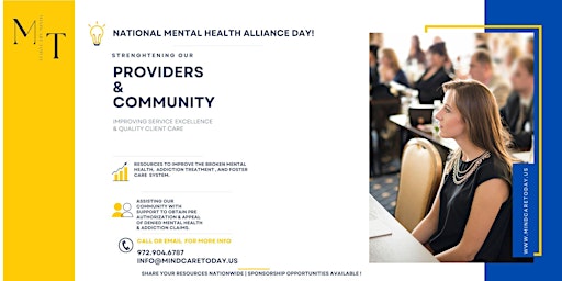Image principale de National Mental Health Alliance Day - Orlando, Florida