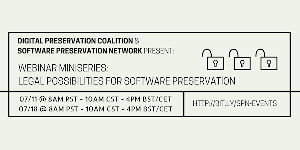 Webinar Miniseries: Legal Possibilities for Software Preservation