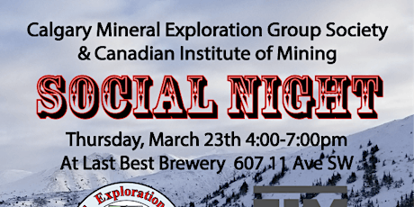 Calgary Mineral Exploration Group Society - Social Night