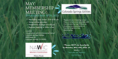 NAWIC Pikes Peak Chapter 356- May Membership Meeting