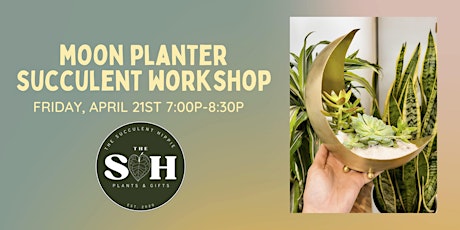 Sip + Plant: Moon Planter Succulent Workshop