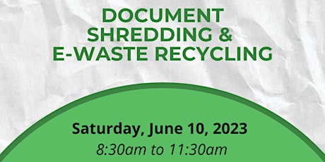 Document Shredding & E-Waste Recycling