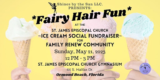 Fairy Hair Fun at the Ice Cream Social Fundraiser