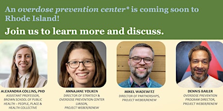 Community Conversation: Learning about an Overdose Prevention Center in RI