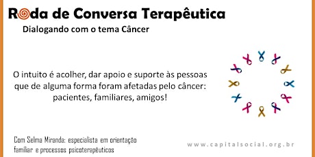 Imagem principal do evento Roda de Conversa Terapêutica - Dialogando com o tema câncer