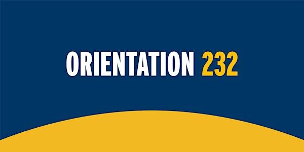 232 Orientation - Student Registration
