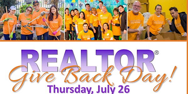 REALTOR® Give Back Day July 26, 2018