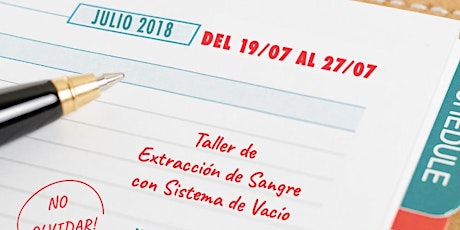 Imagen principal de TALLER DE EXTRACCIÓN DE SANGRE CON SISTEMA DE VACÍO