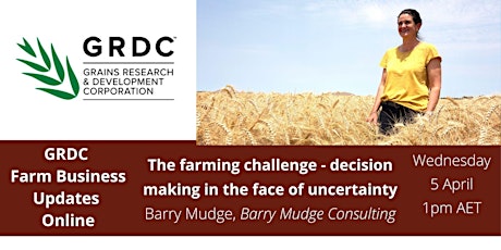 Imagen principal de The farming challenge - decision making in the face of uncertainty