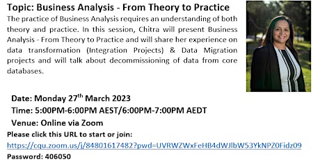 Business Analysis - From Theory to Practice