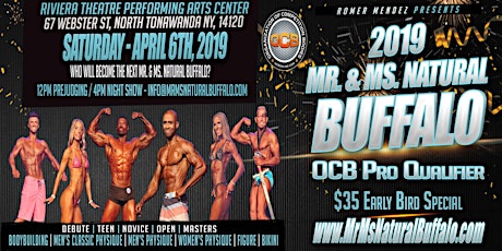 2019 - OCB Mr. & Ms. Natural Buffalo - Bodybuilding Championships primary image