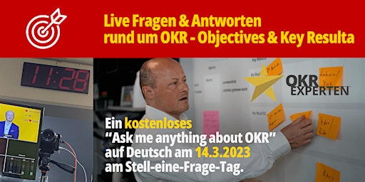 Live Fragen & Antworten rund um OKR (remote, kostenlos)
