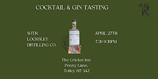 Cocktail & Gin Tasting with Locksley Distilling Co
