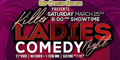 Killer Ladies Comedy at La Mesa's Bolt Brewery, Mar 25th, 8:00pm
