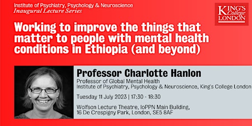 Professor Charlotte Hanlon - Inaugural Lecture  primärbild