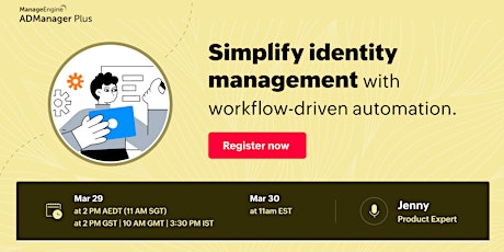 Simplify identity management with workflow-driven automation.