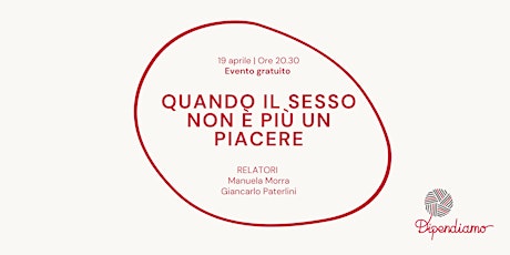 Quando il sesso non è più un piacere - Evento Gratuito  primärbild