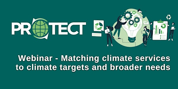Webinar - Matching climate services to climate targets and broader needs