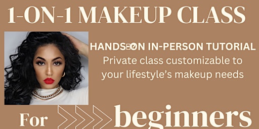 Imagem principal do evento 1-on-1 Private Make-Up Class