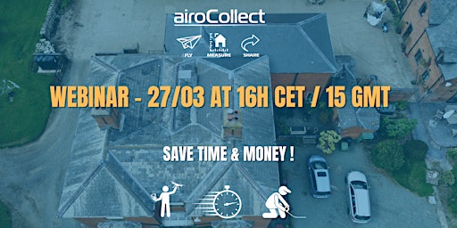 Webinar: Quickly measure or inspect a roof with airoCollect + a small drone