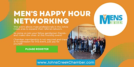 Men's Happy Hour Networking  @ Terrazas Bar and Grill - March 2024