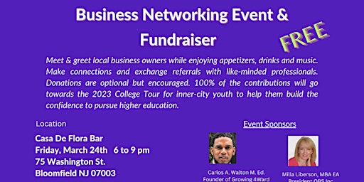 FREE Fundraiser and Business Networking Event