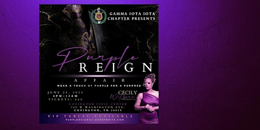 Purple Reign -  Gamma Iota Iota Chapter of ΩΨΦ Fraternity, Inc. primary image