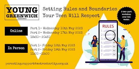IN PERSON-  Setting Rules and Boundaries Your Teen Will Respect