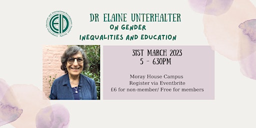 Dr Elaine Unterhalter on Gender Inequality and Education