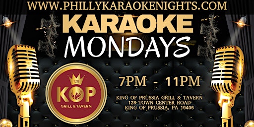 Monday Karaoke at KOP Grill & Tavern (King Of Prussia - Montgomery County) primary image