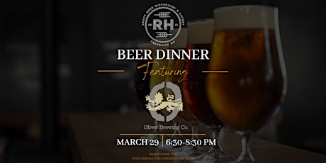 Beer Dinner Featuring Oliver Brewing Company