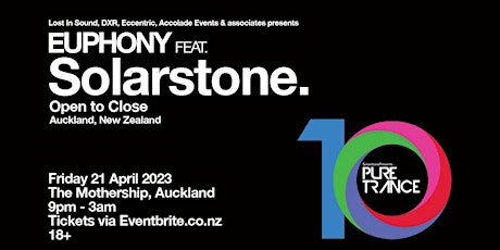 EUPHONY ft. Solarstone - Open to Close (Auckland, NZ) primary image