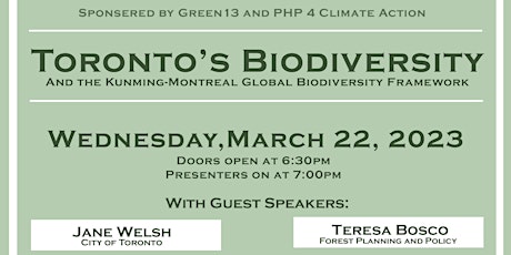 Toronto’s Biodiversity: Kunming-Montreal Global Biodiversity Framework