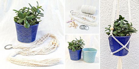 Macrame Plant Pot and Hanger | Pottery and Art Class