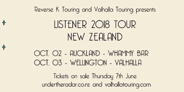 Listener (USA) - NZ TOUR