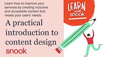 Imagen principal de A practical introduction to content design with Snook