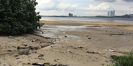 Marine trash sampling at Selimang Beach on 07 July 2018