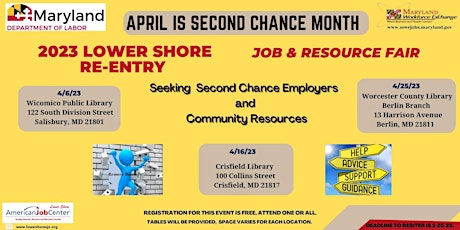 REGISTER 2023 LOWER SHORE RE-ENTRY JOB & RESOURCE FAIR-WORCESTER COUNTY