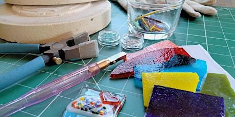 Make A Fused Glass Tealight Holder/ picture for a photo frame