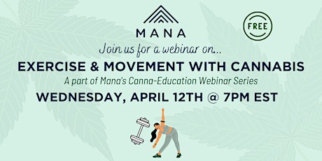Webinar: Exercise & Movement with Cannabis