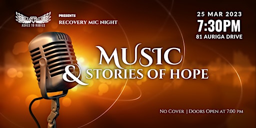 Ashes to Rubies presents Recovery Mic Night: Music & Stories of Hope