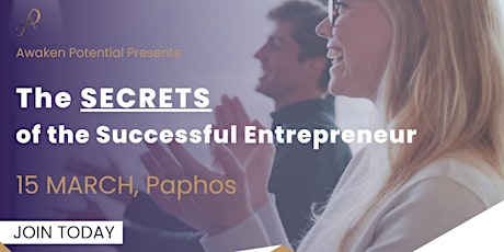 The Secrets of the Successful Entrepreneur primary image