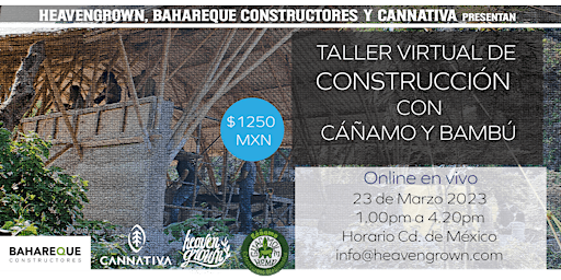 Taller Virtual Construcción con Cáñamo y Bambú