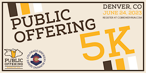 Hauptbild für Public Offering 5k | Denver | 2023 CO Brewery Running Series