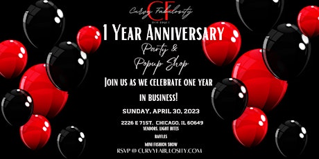 1 Year Anniversary Party & Popup Shop