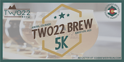 Two22 Brew 5k event logo