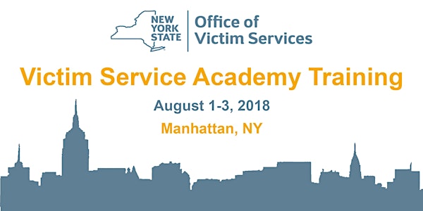 2018 Victim Service Academy Training - MANHATTAN