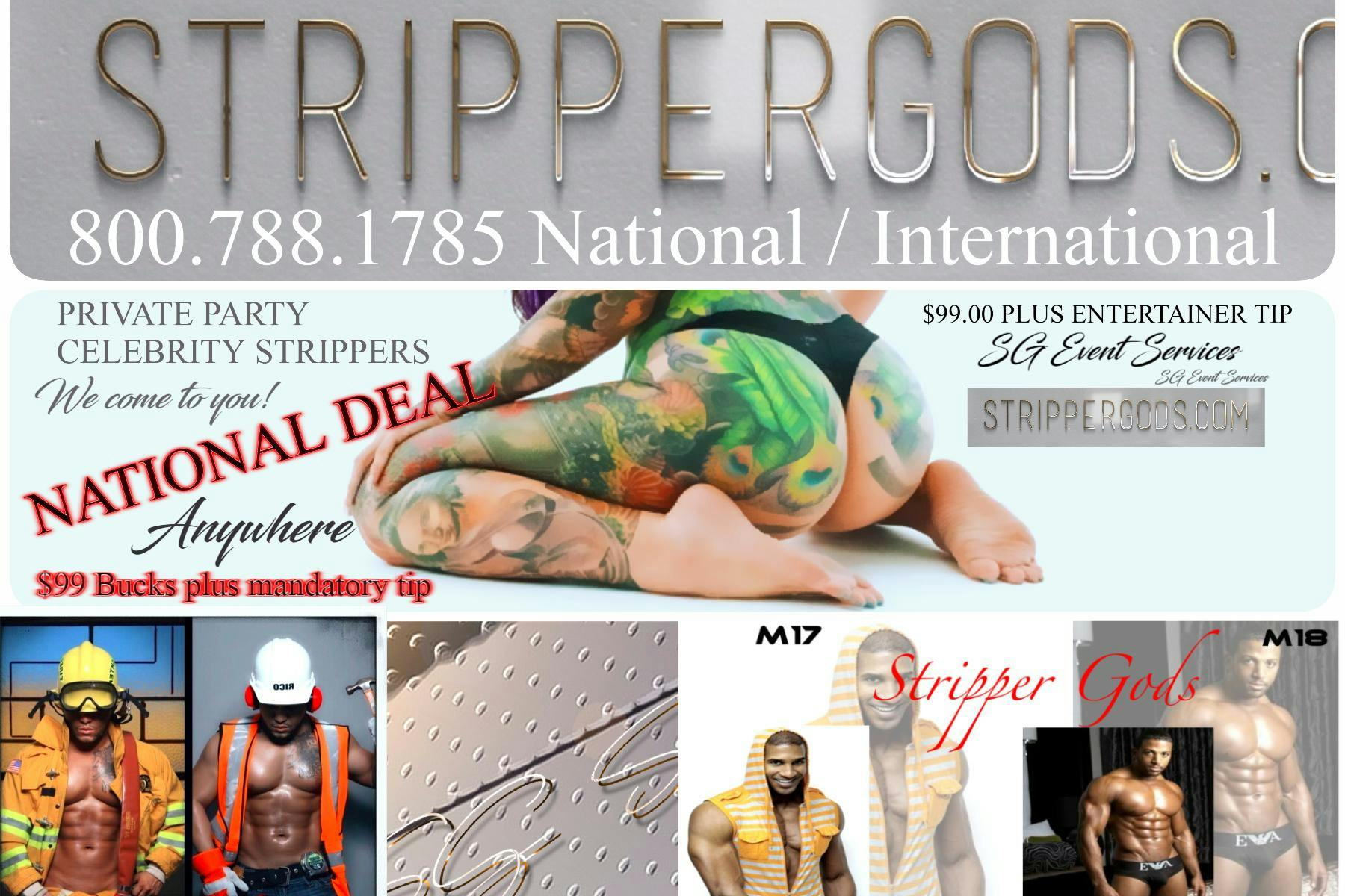 NYC Strippers and Black Male Strippers for private parties Strippergods.com  - 17 AUG 2018