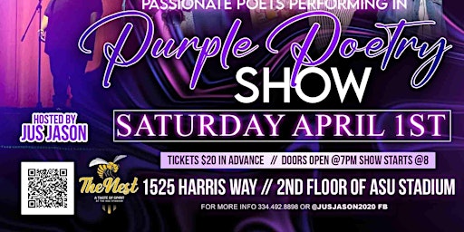 Passionate Poets Performing in Purple Poetry Show
